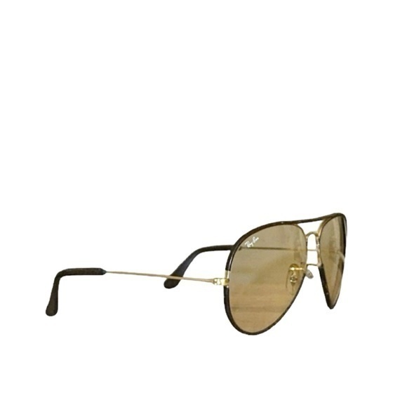 Rayban Vintage 1980s Unisex Leather Aviator Sunglasses